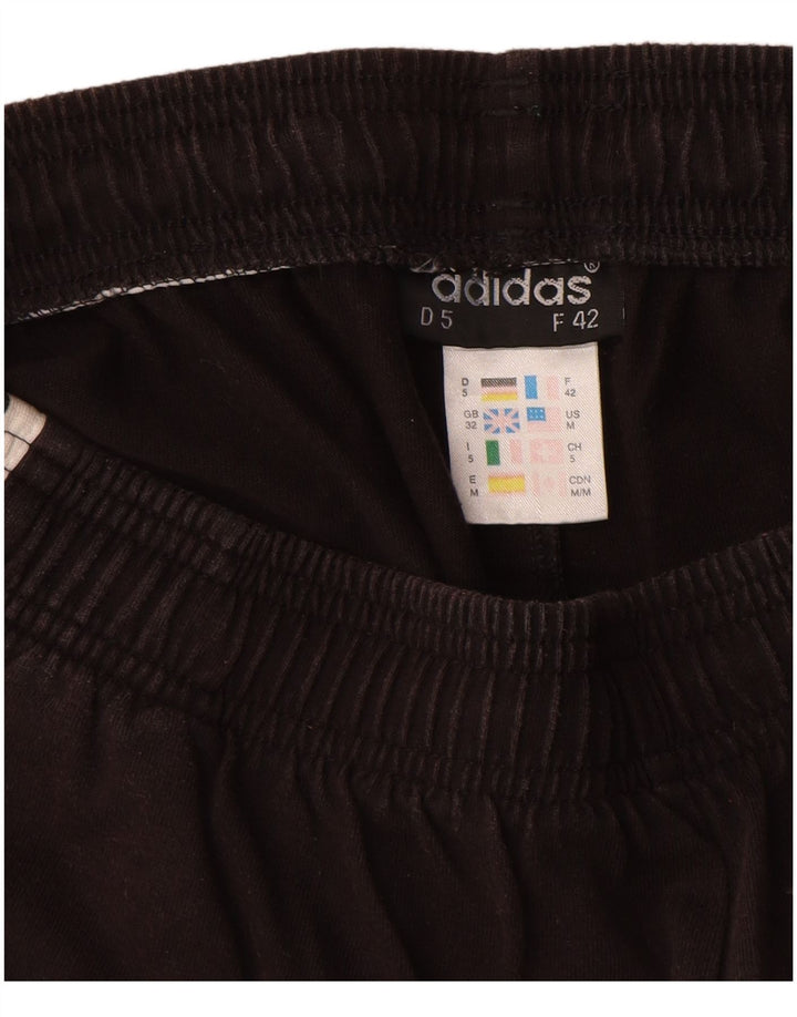 Męskie spodenki sportowe Adidas, średnie czarne, bawełniane