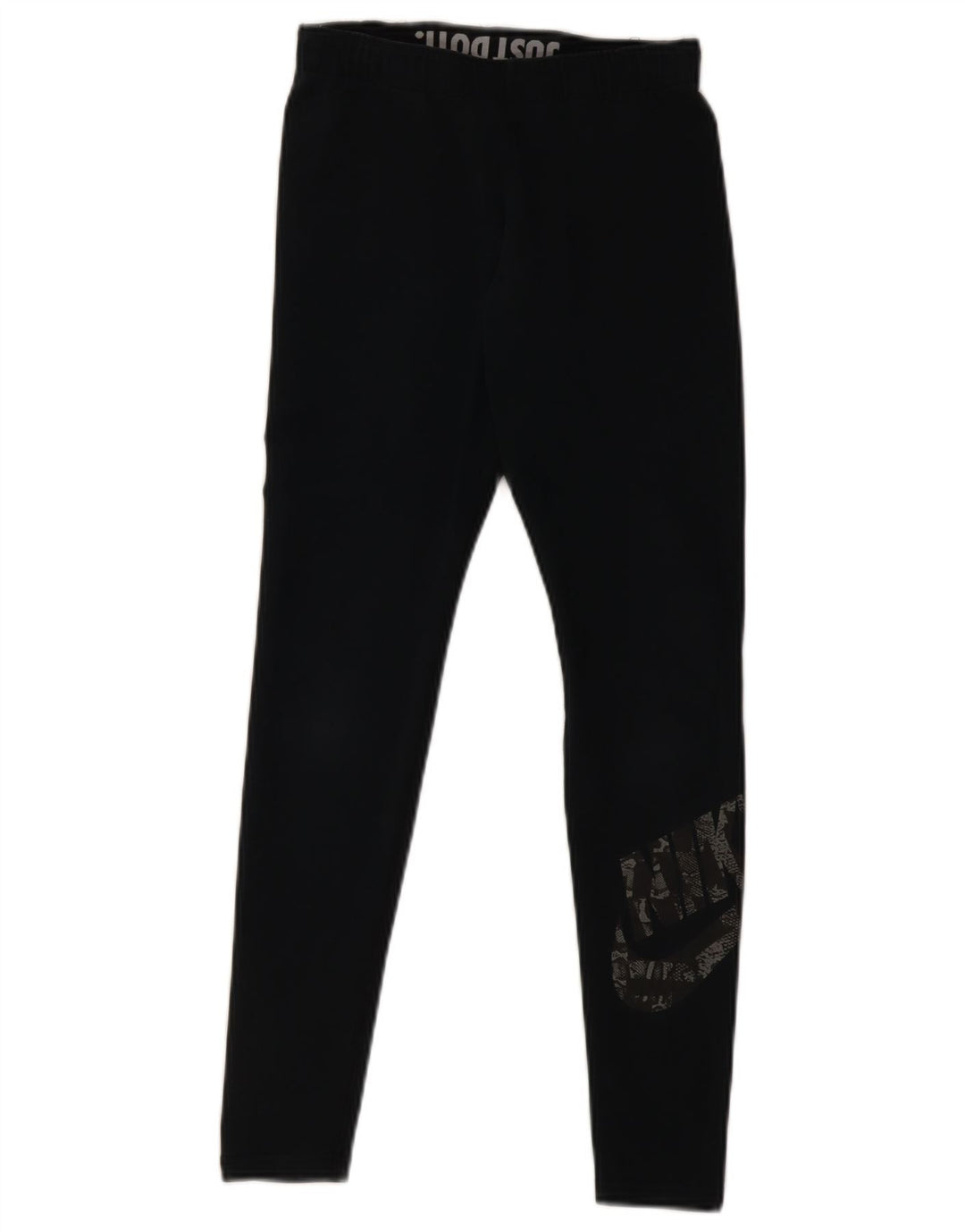 Damskie legginsy Nike Graphic UK 10, małe, czarne, bawełniane