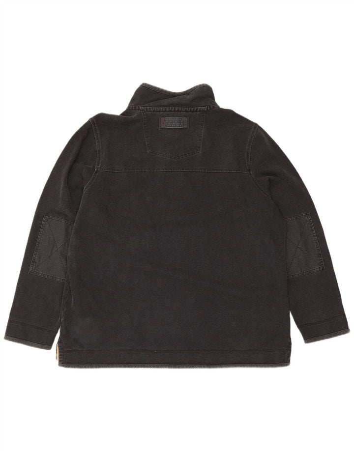 Męska bluza z zamkiem błyskawicznym Fat Face, 2XL, szara bawełna