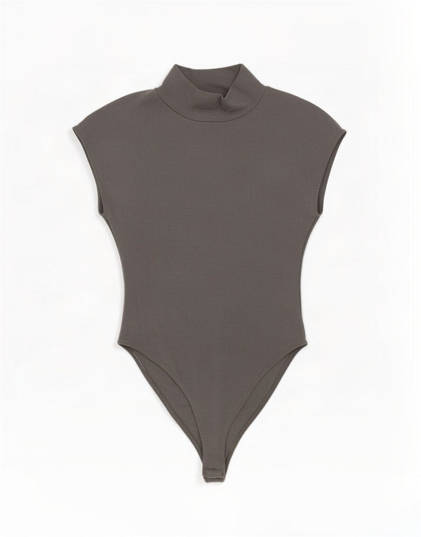 Damskie body bez rękawów Zara UK 12, średnioszare, bawełniane