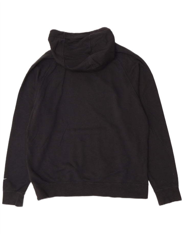 Męski sweter z kapturem Nike Graphic o regularnym kroju, duży, czarny, bawełniany