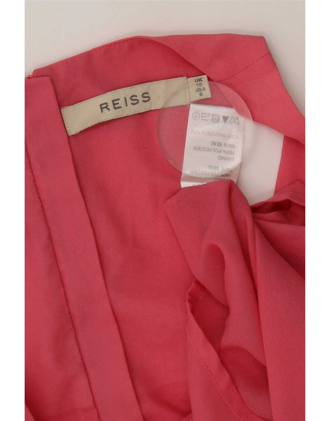 Damska kamizelka regularna Reiss UK 10, mały, różowy poliester