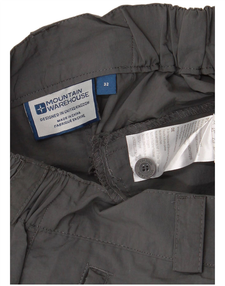 Męskie spodenki cargo MOUNTAIN WAREHOUSE W32 Średni szary nylon