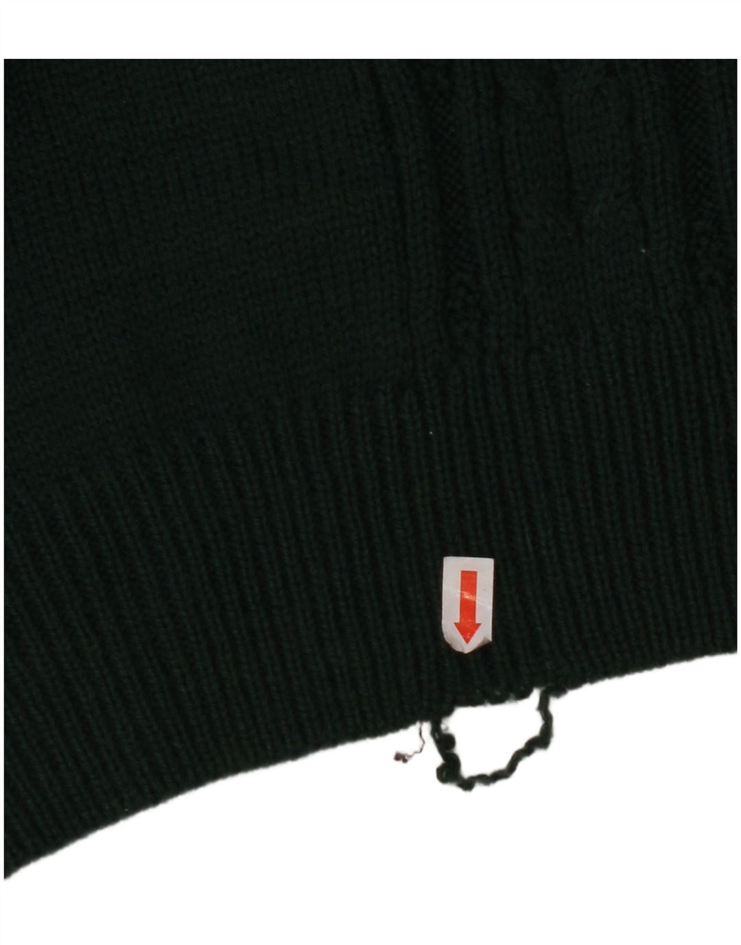 Męski sweter KAPPA z kołnierzem polo Średniozielony, geometryczny wełniany