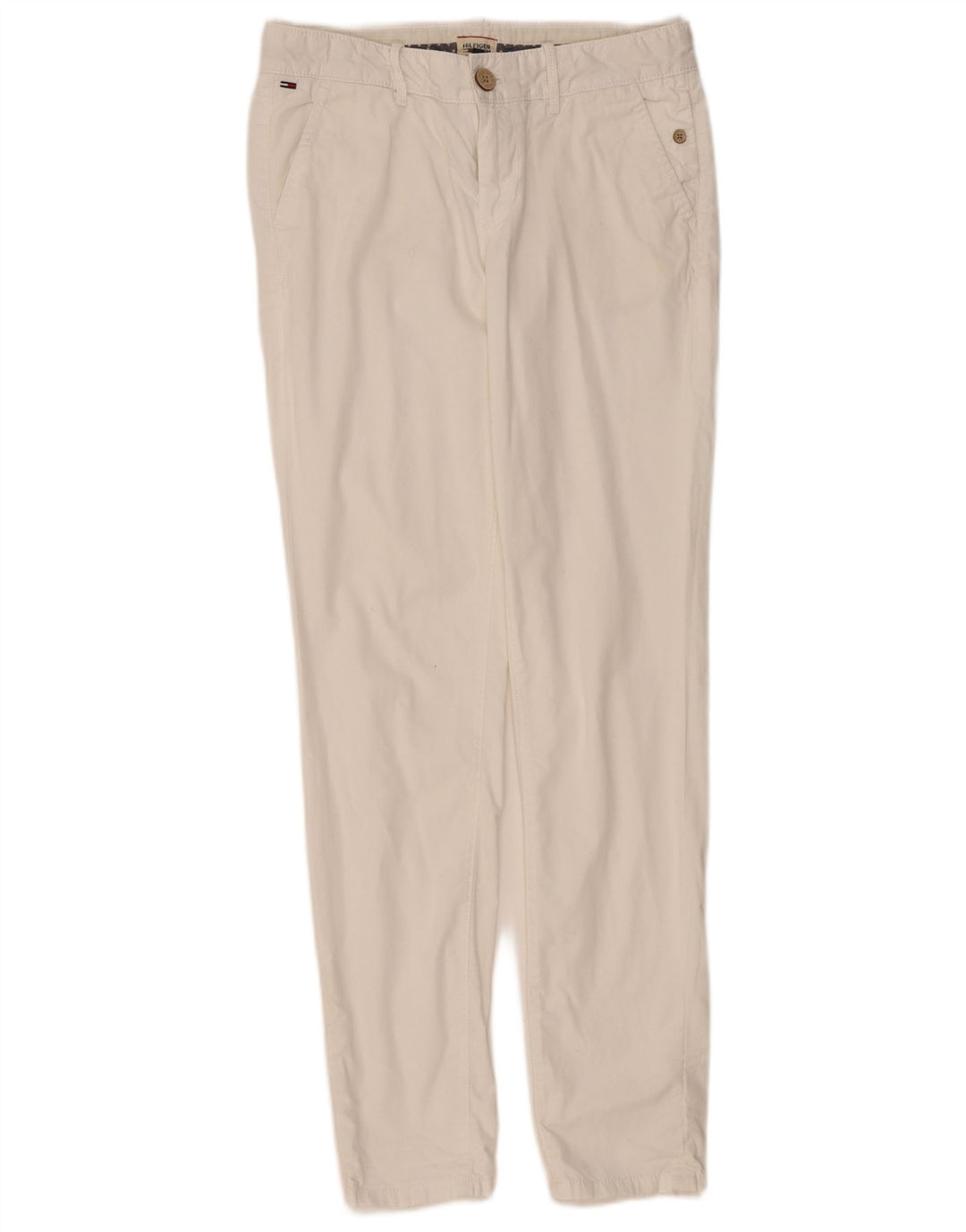 Damskie spodnie chino Tommy Hilfiger W27 L32 białe