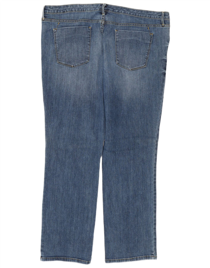 Damskie proste dżinsy Mossimo ze średnim stanem US 18 2XL W40 L29 niebieska bawełna