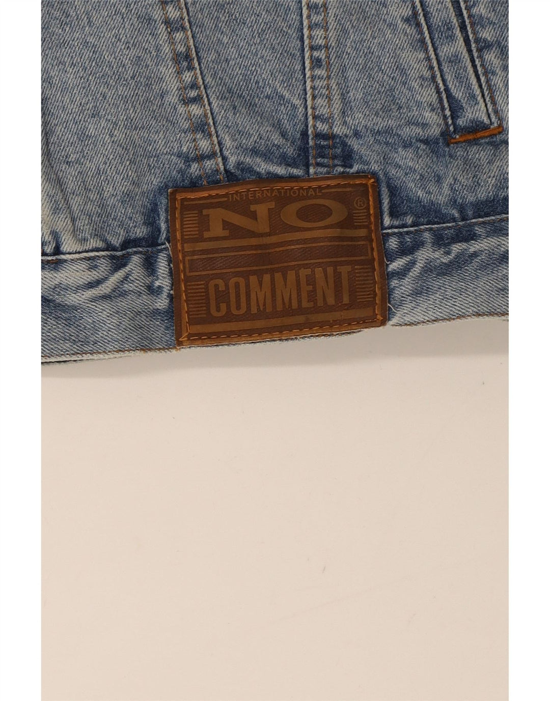 VINTAGE Mens Denim Jacket UK 38 Medium Blue Cotton Vintage Vintage and Second-Hand Vintage from Messina Hembry 