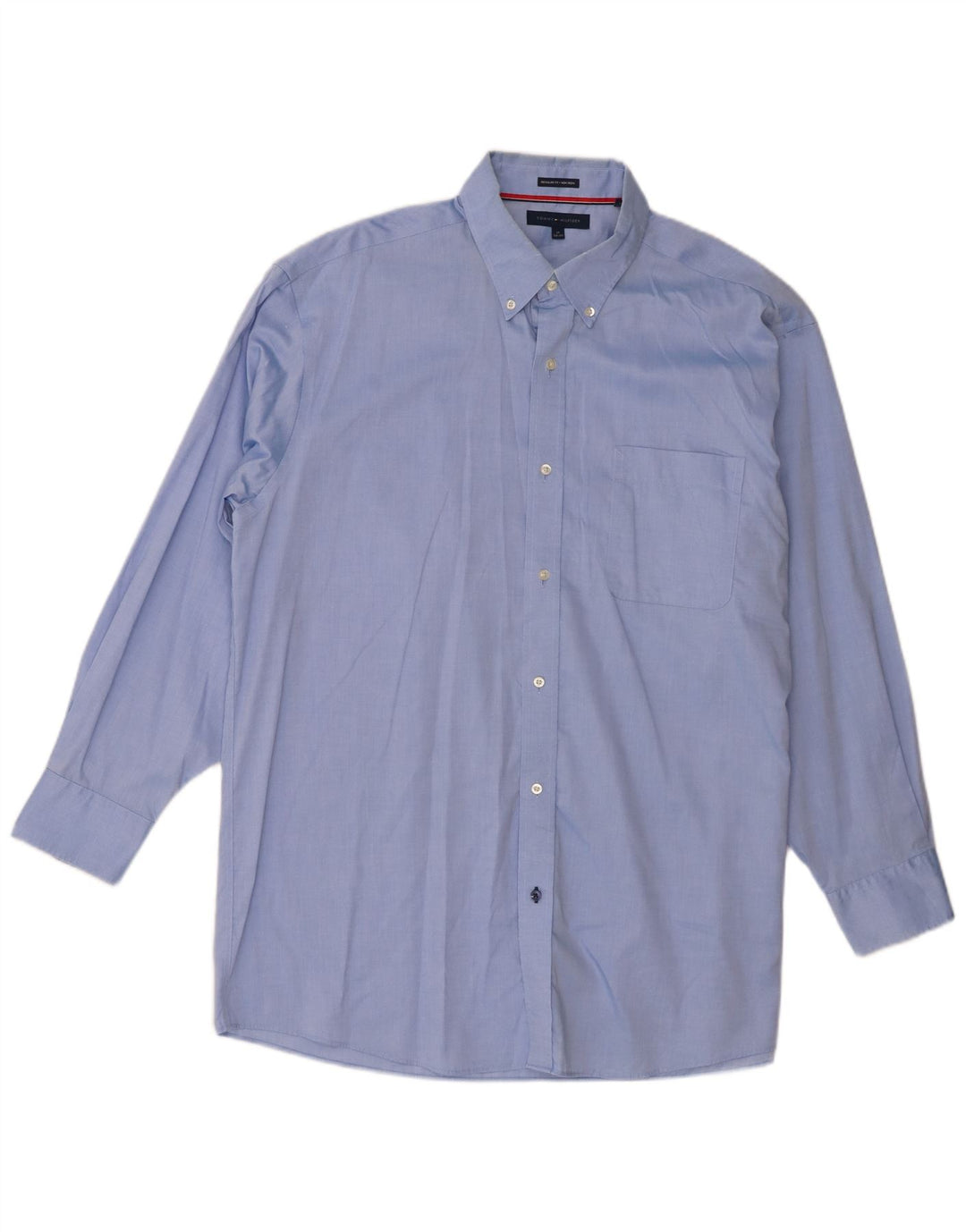Koszula męska Tommy Hilfiger o regularnym kroju, rozmiar 17 XL, niebieska bawełna