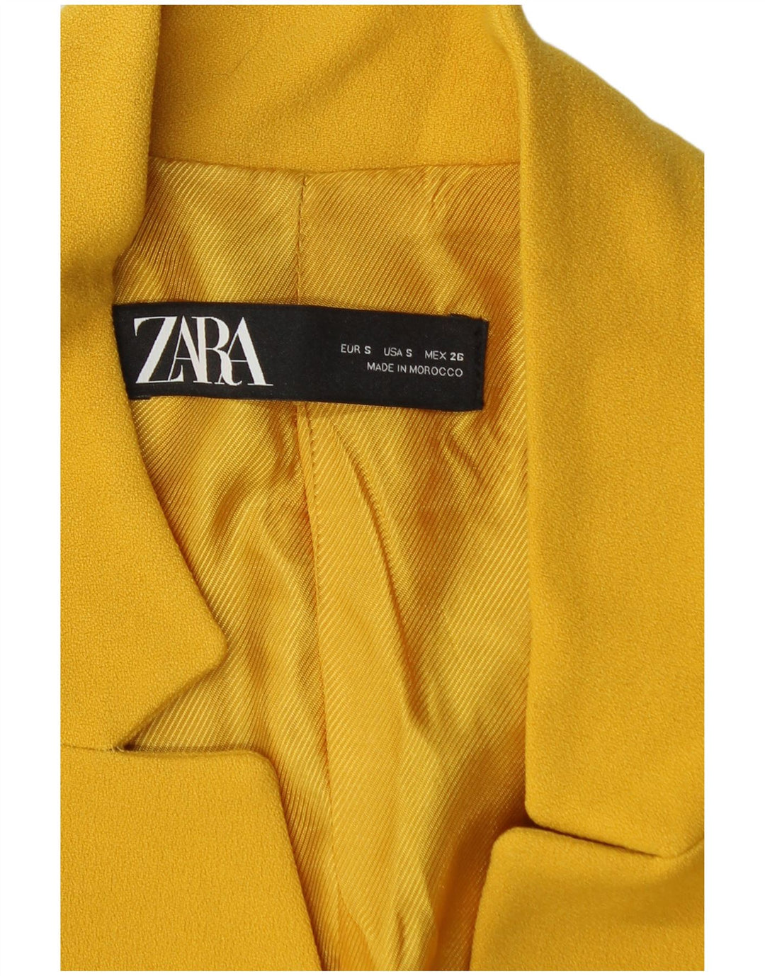 Damska marynarka ZARA Open Blazer UK 10, mała, żółta