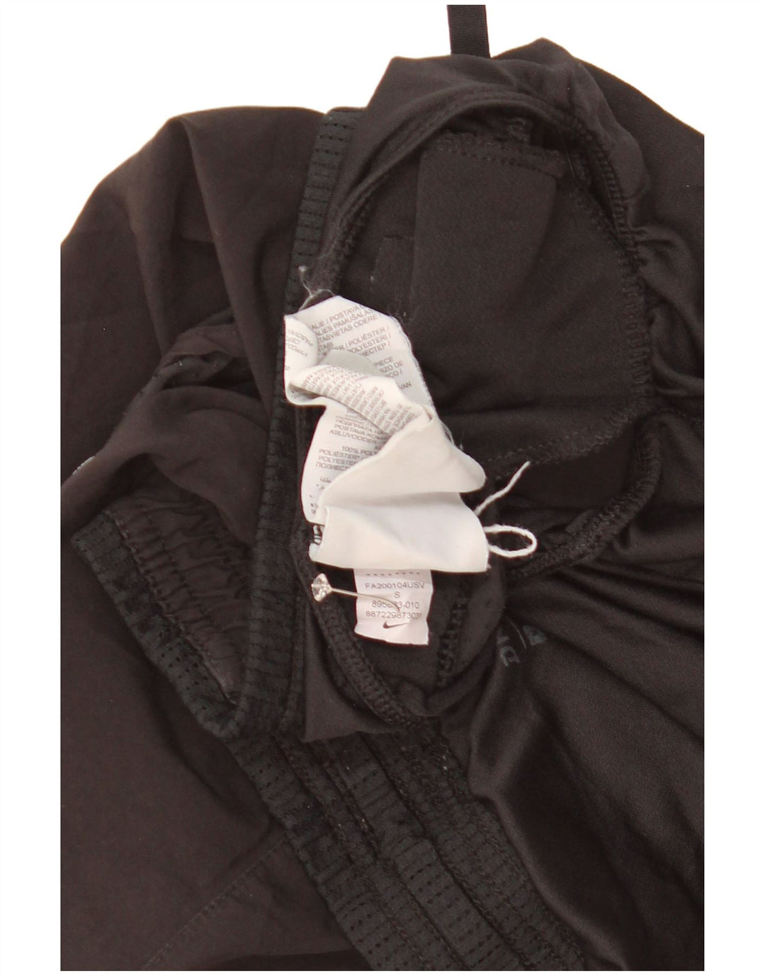 Damskie spodenki sportowe Nike Dri Fit UK 10, małe, czarne, poliestrowe