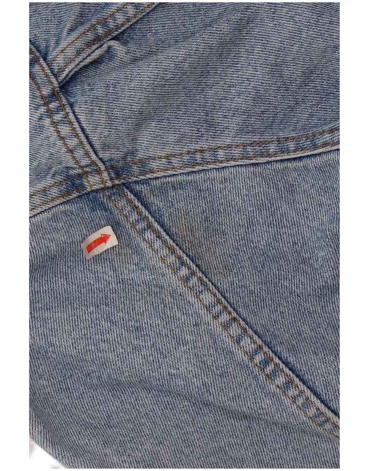 Męska kurtka dżinsowa VINTAGE Graphic UK 36/38 Mała niebieska bawełniana