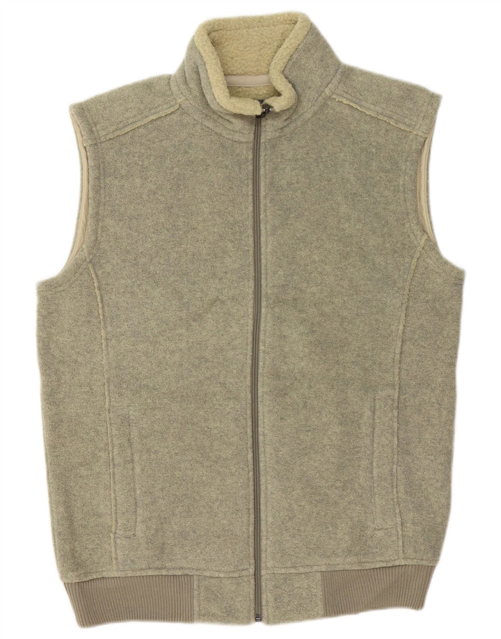 Marks & Spencer Męska bluza dresowa bez rękawów, średnia, khaki, poliester