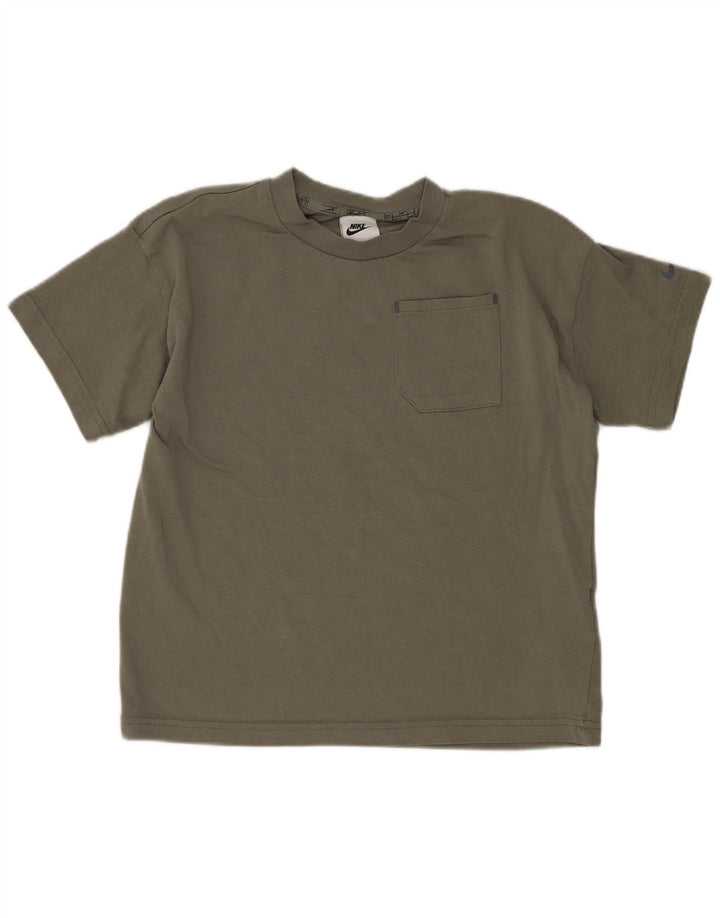 T-shirt chłopięcy Nike na 10-11 lat, średni khaki