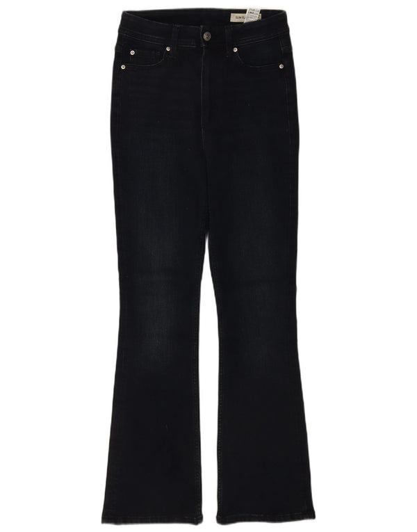 Marks & Spencer Damskie jeansy slim flared UK 8 Small W26 L28 Granatowe