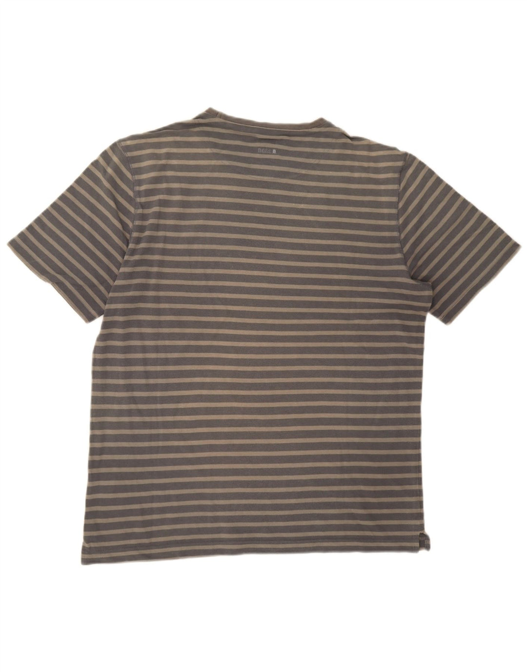 T-shirt męski Hugo Boss, bawełniany, w średnie szare paski