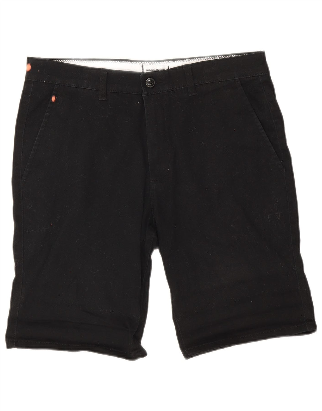 Męskie spodenki chino Jack & Jones, średnie W34, czarne, bawełniane