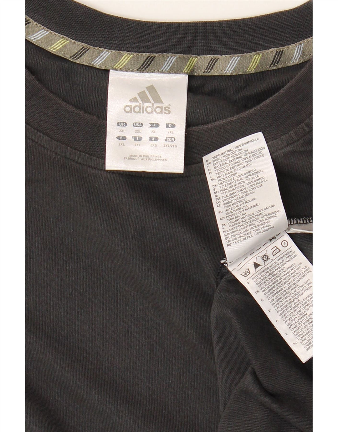 Adidas Męska koszulka Top 2XL Czarna bawełna