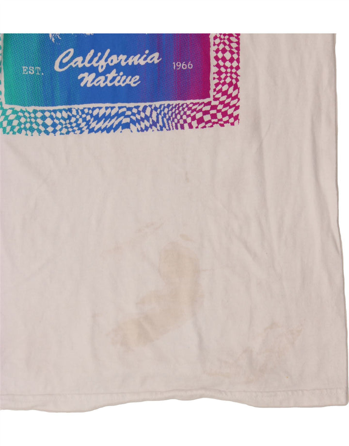 VANS Mens Graphic T-Shirt Top Small White Cotton Vintage Vans and Second-Hand Vans from Messina Hembry 