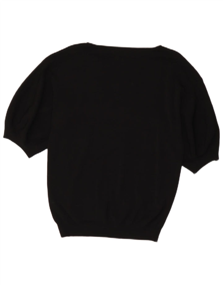 Sweter damski Massimo Dutti z dekoltem w łódkę UK 10, mały, czarny
