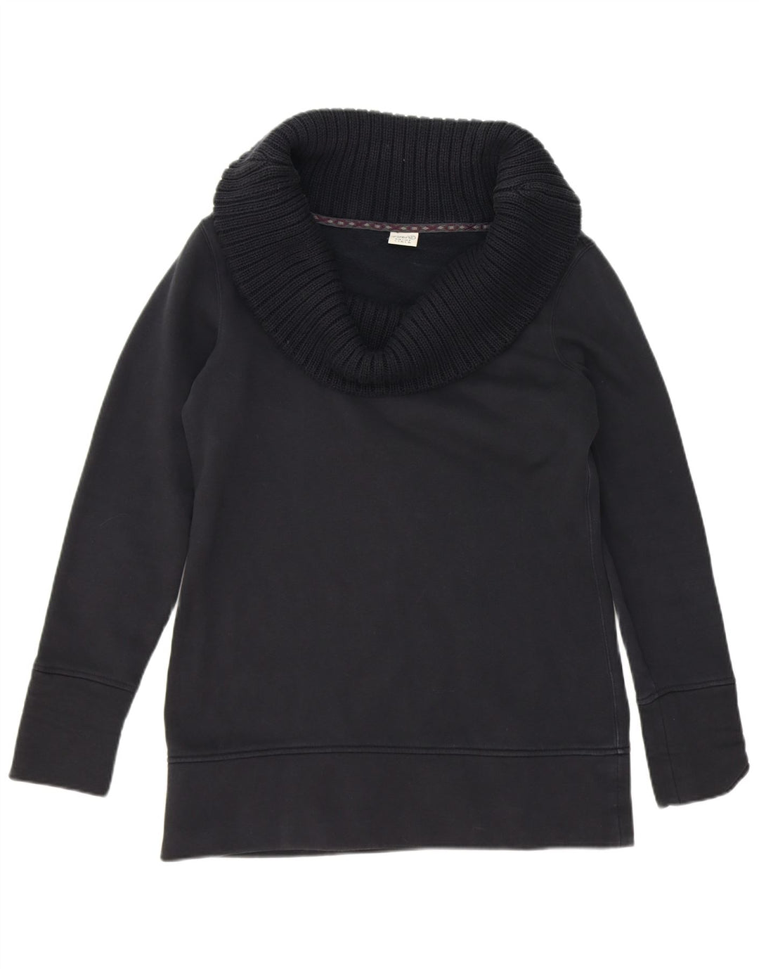 ESPRIT Womens Roll Neck Sweatshirt Jumper UK 16 Large Black Cotton