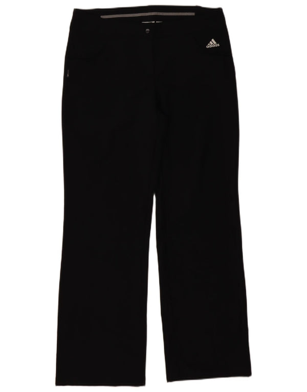 Damskie spodnie Adidas Climalite Straight UK 12 Medium W34 L30 Czarne