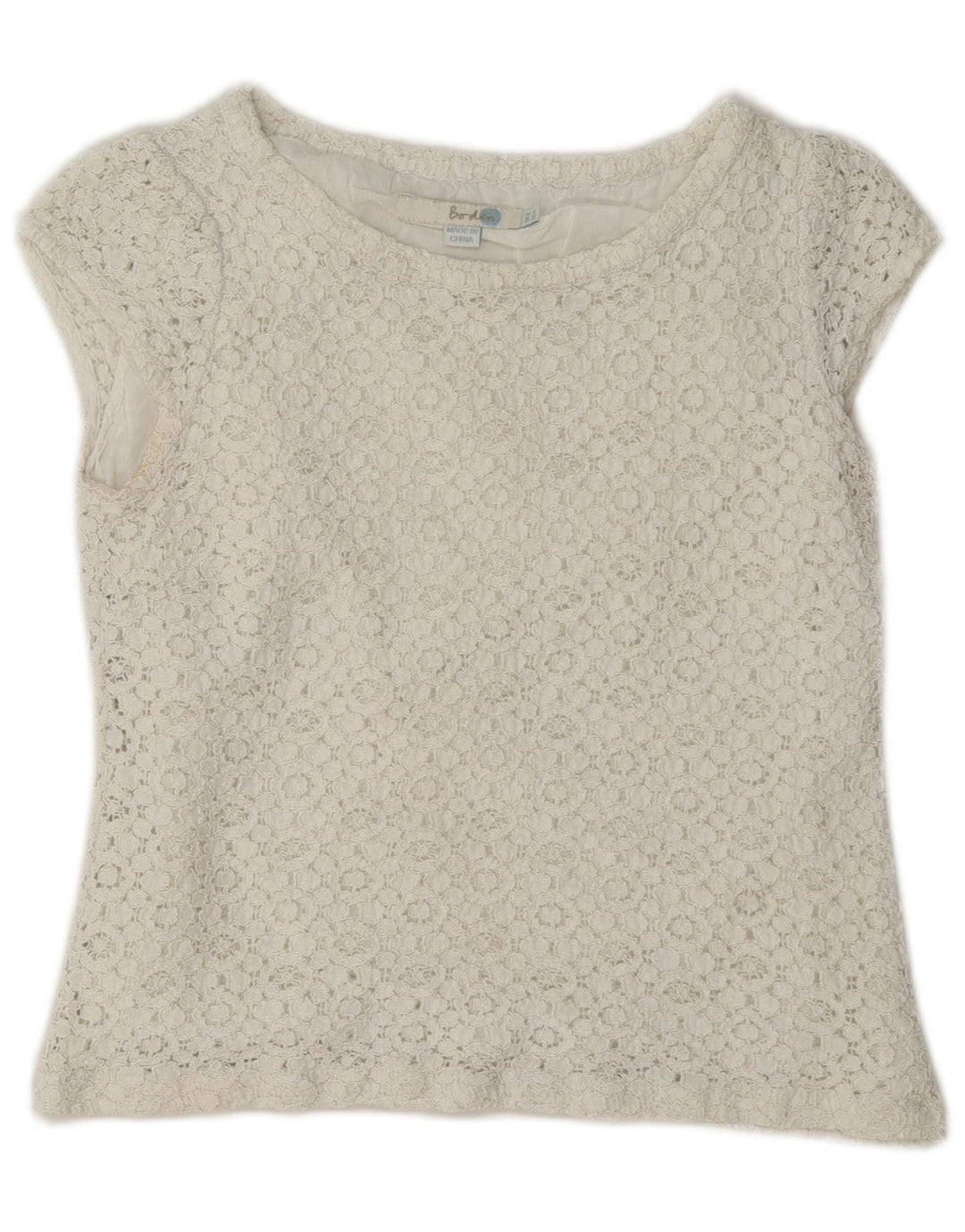 Bluzka damska Boden Crop Top UK 8 Small White