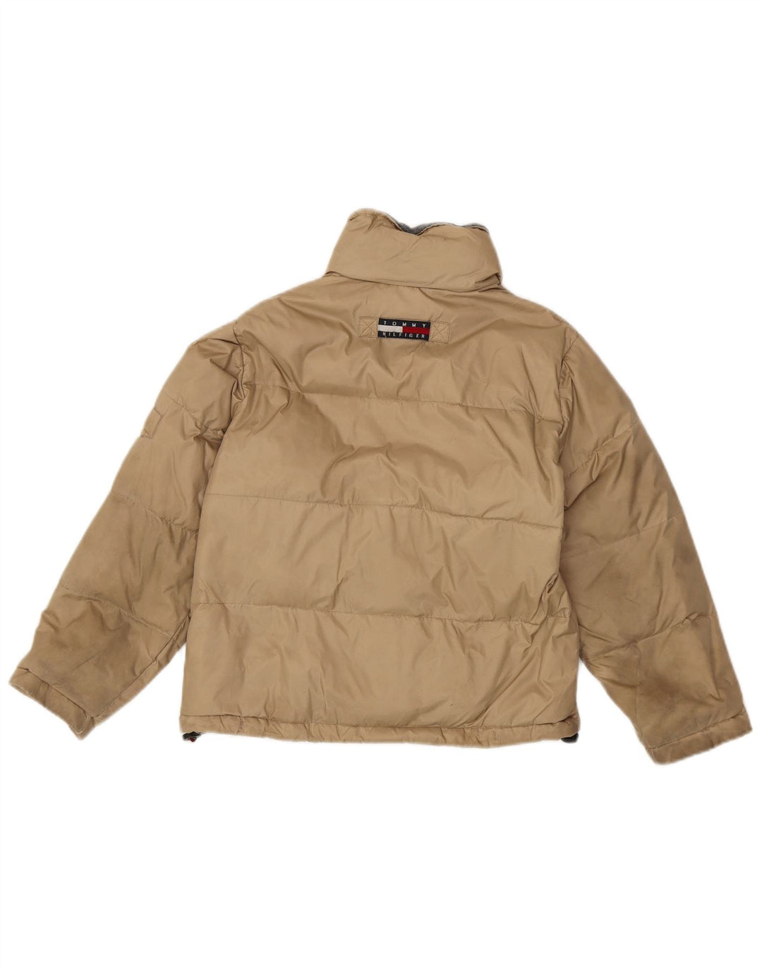 Chłopięca ocieplana kurtka Tommy Hilfiger 7-8 lat XS, beżowy nylon