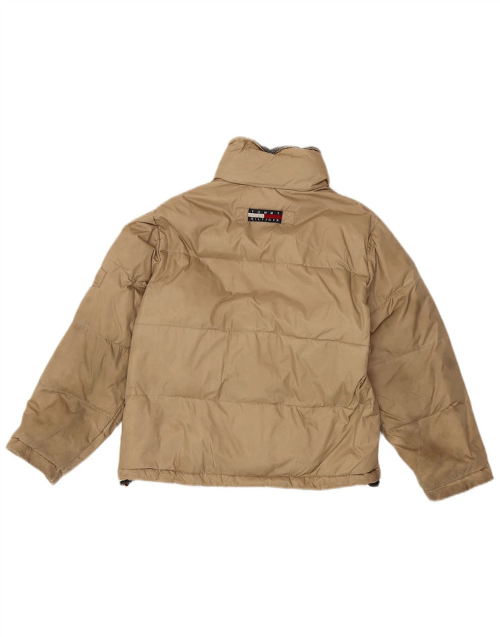 Chłopięca ocieplana kurtka Tommy Hilfiger 7-8 lat XS, beżowy nylon