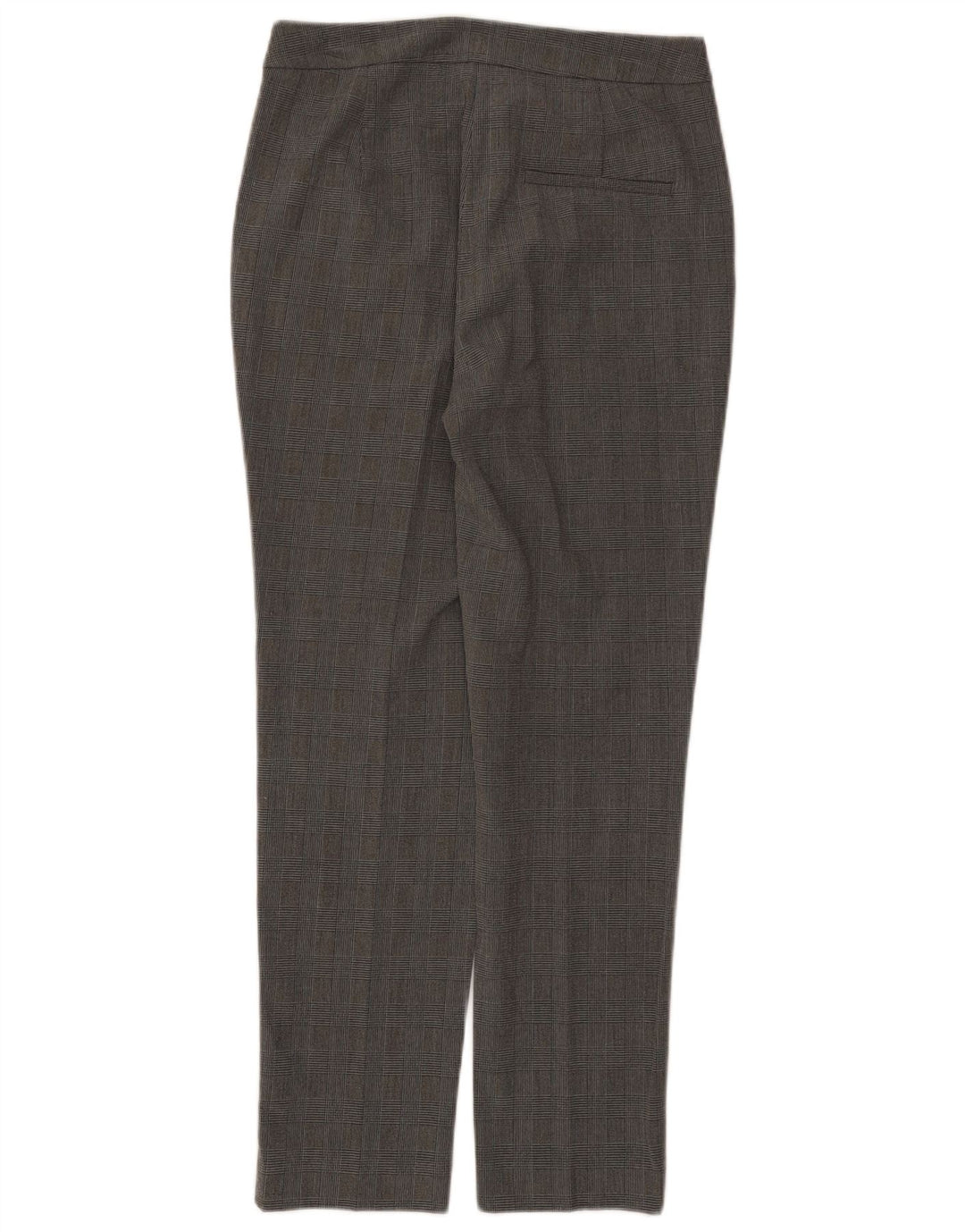 Damskie spodnie garniturowe Zara, małe, W26 L27, szare, poliestrowe w kratę