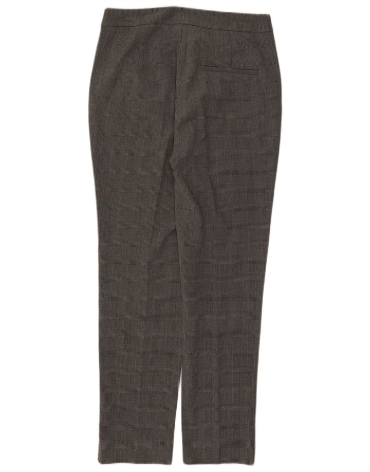 Damskie spodnie garniturowe Zara, małe, W26 L27, szare, poliestrowe w kratę