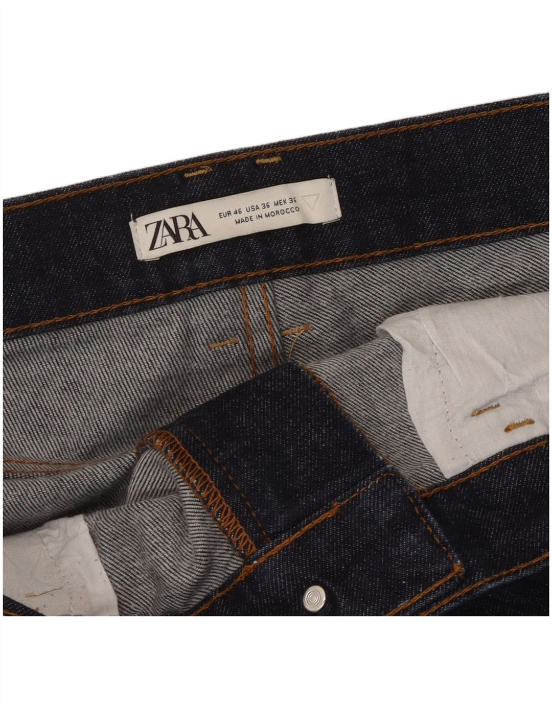 Jeansy męskie Zara Slim EU 46 XL W36 L31 Granatowe