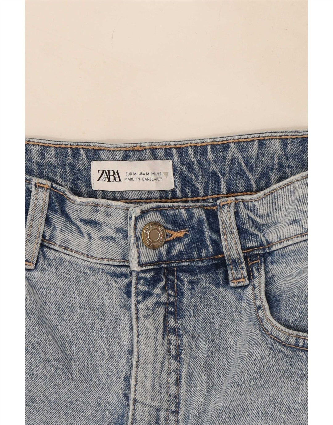Spódnica jeansowa damska Zara Medium W28 niebieska