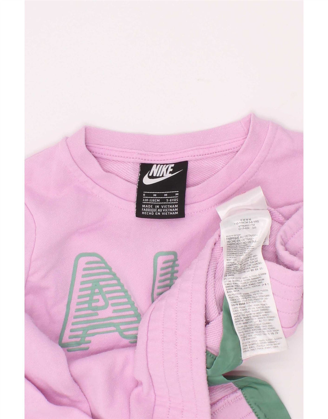 Bluza dziewczęca Nike z grafiką, 5-6 lat, średnia, różowa, bawełniana