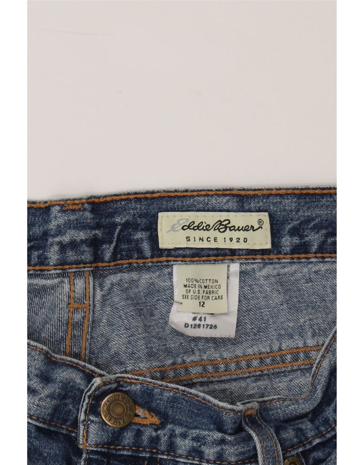 EDDIE BAUER Womens Capri Jeans US 12 Large W32 L23 Blue Cotton Vintage Eddie Bauer and Second-Hand Eddie Bauer from Messina Hembry 