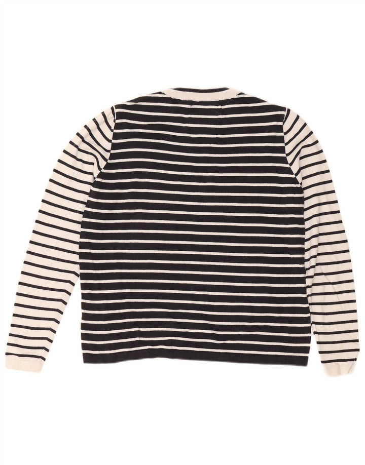 Damski sweter oversize Superdry z okrągłym dekoltem, UK 10, mały, biały