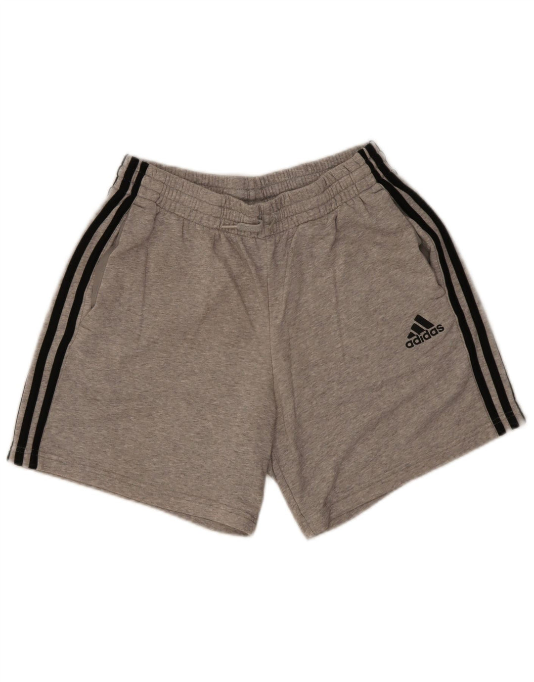 Męskie spodenki sportowe Adidas, średnioszare, bawełniane w cętki