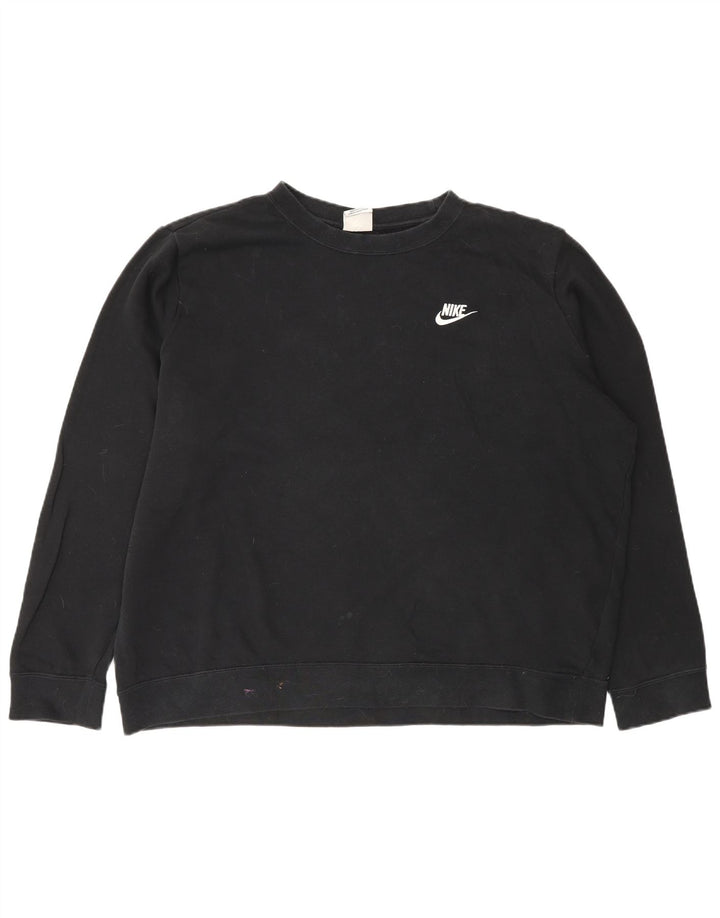 Damski sweter oversize Nike UK 18 XL, czarny, bawełniany
