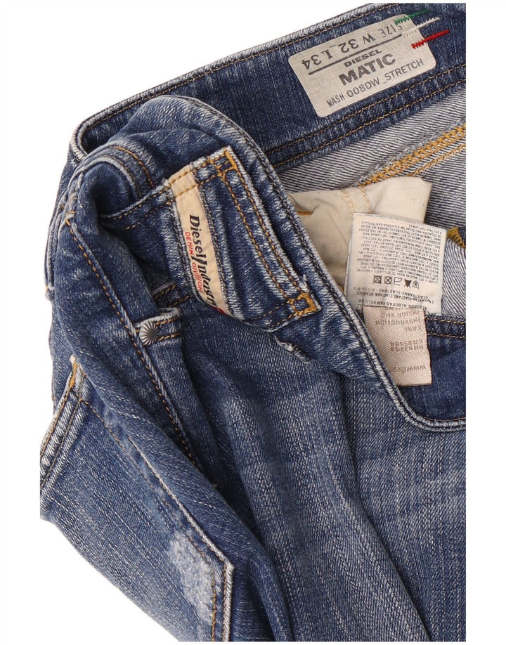 Damskie jeansy Diesel Matic Slim W32 L29 Niebieskie bawełniane