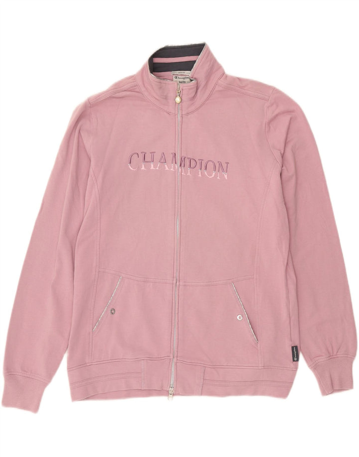 Kurtka damska Champion Easy Fit Graphic Tracksuit Top Jacket UK 14 Średni Róż
