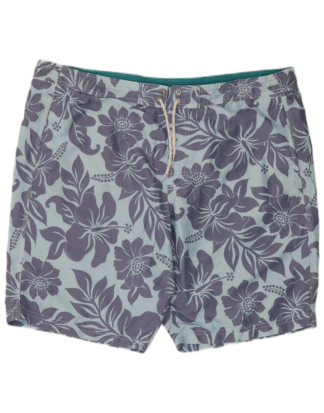 Męskie spodenki kąpielowe Marks & Spencer XL, niebieski, kwiatowy, poliester
