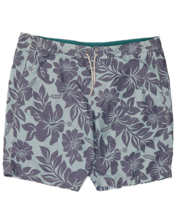 Męskie spodenki kąpielowe Marks & Spencer XL, niebieski, kwiatowy, poliester
