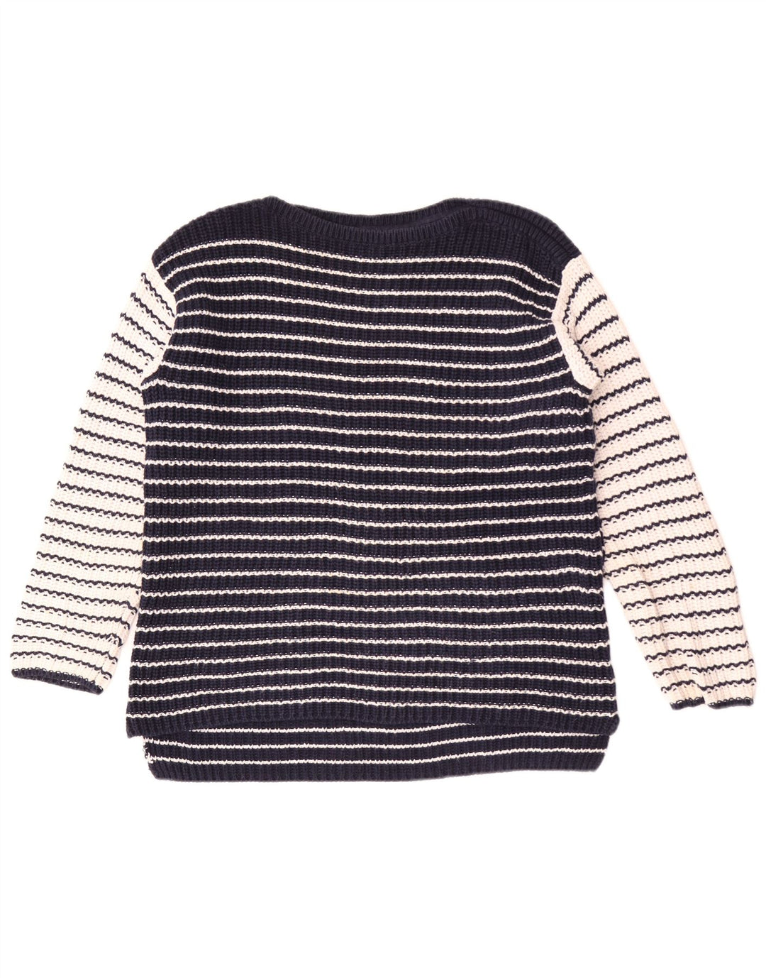 Marks & Spencer Damski sweter z dekoltem w łódkę, UK 14, średni granatowy