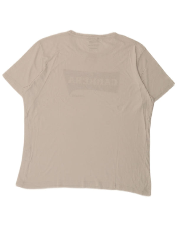 Męska koszulka z grafiką Carrera Top 2XL Biała bawełna