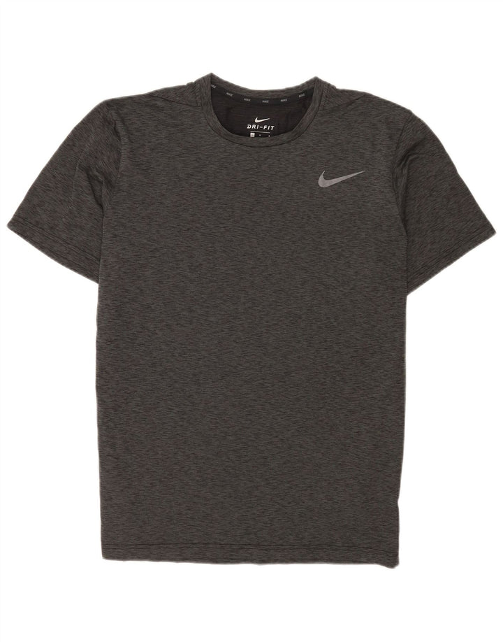 Męski T-shirt Nike Dri Fit, duży, szary, nakrapiany poliester
