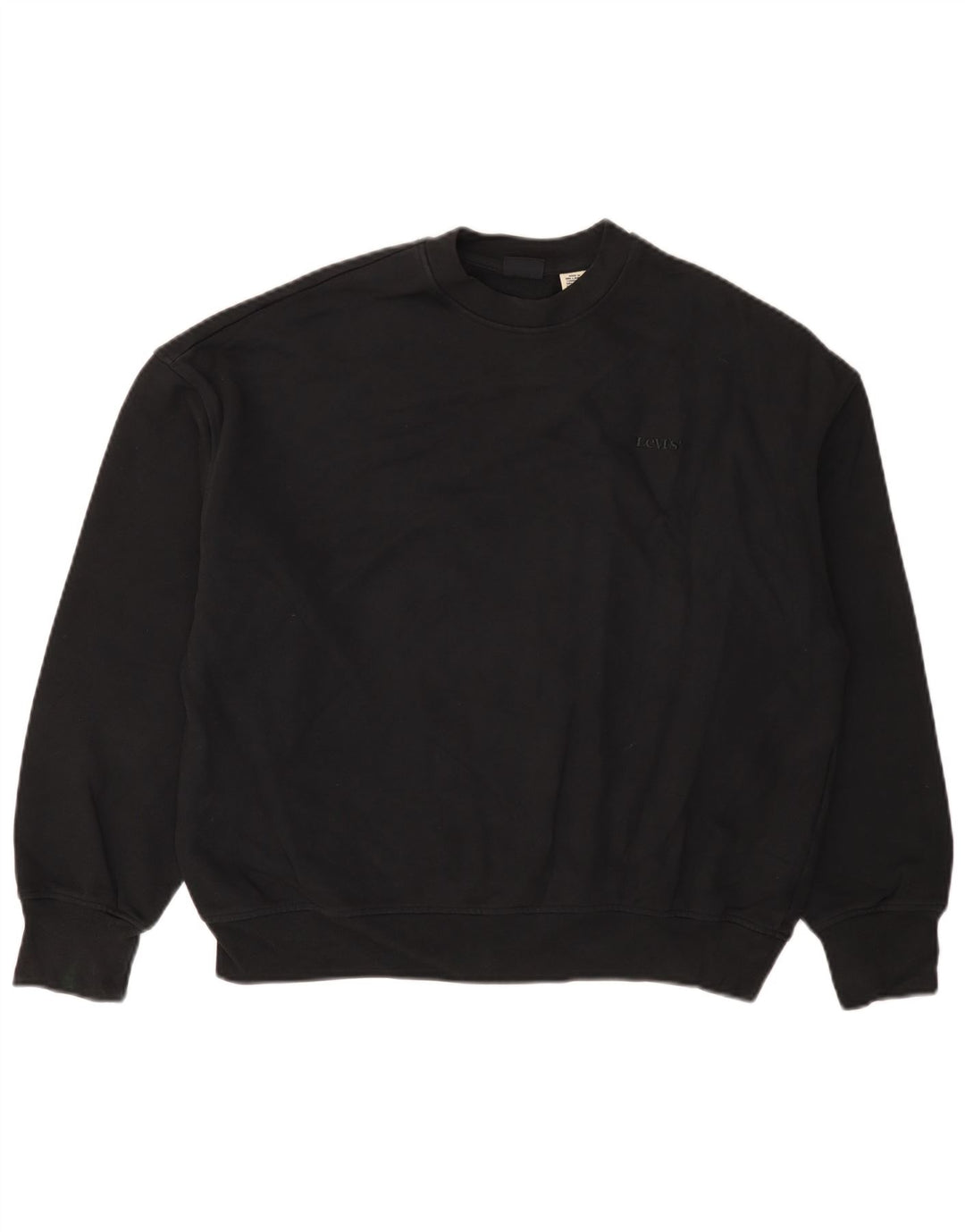 Damska bluza oversize Levi's UK 6 XS, czarna bawełna