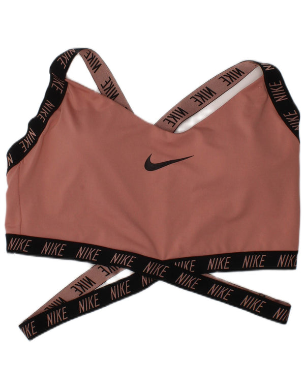 Damski biustonosz sportowy z grafiką Nike XL, różowy sportowy