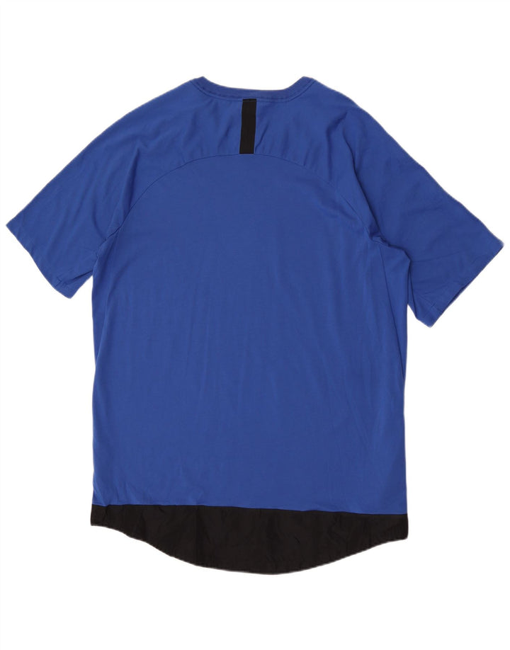 T-shirt męski Nike, duży, niebieski, poliestrowy blok kolorów