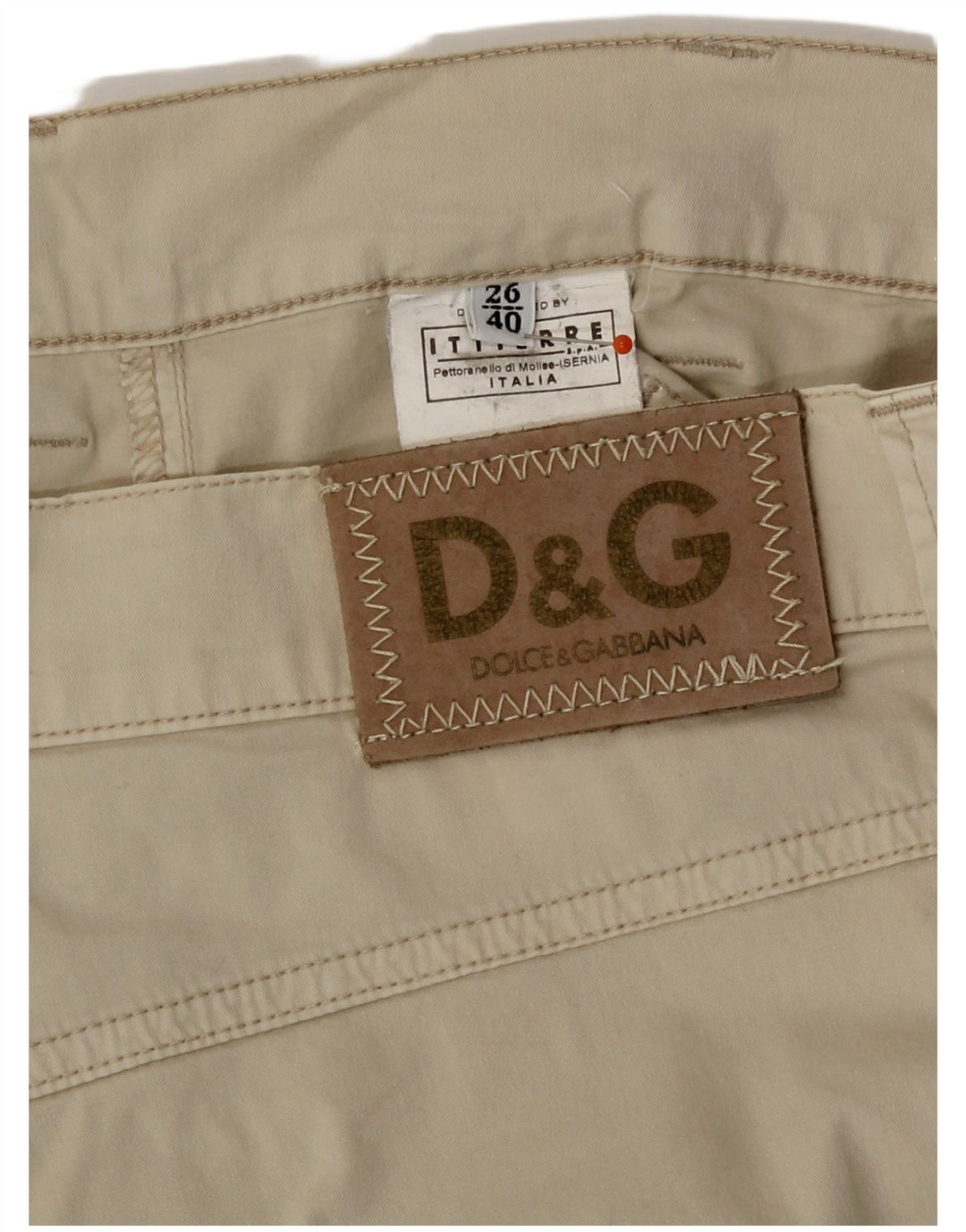 Spodnie Capri Damskie Dolce & Gabbana IT 40 Small W26 L20 Beżowe