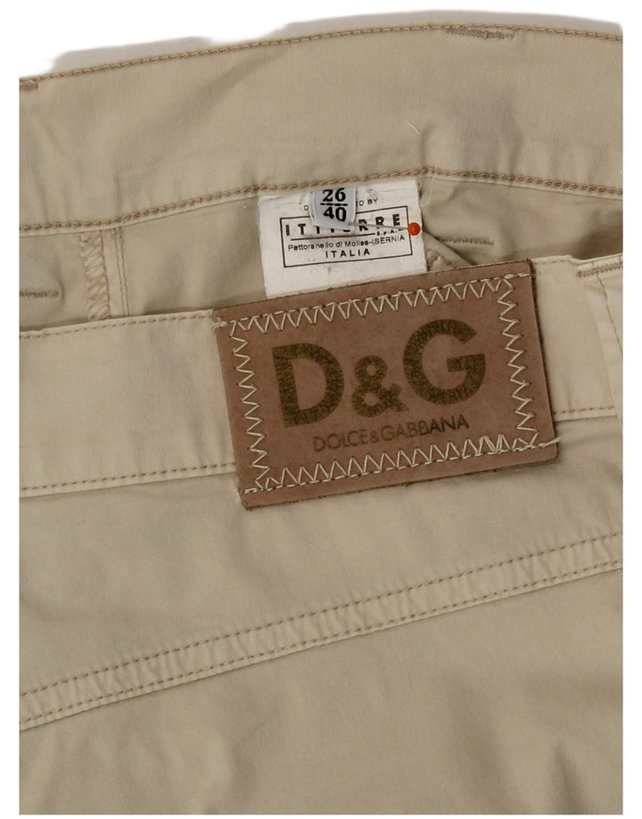 Spodnie Capri Damskie Dolce & Gabbana IT 40 Small W26 L20 Beżowe