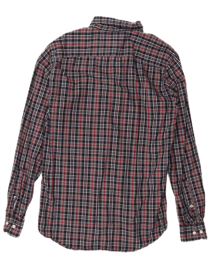 Koszula męska TOMMY HILFIGER, bawełniana, w średnią granatową kratkę